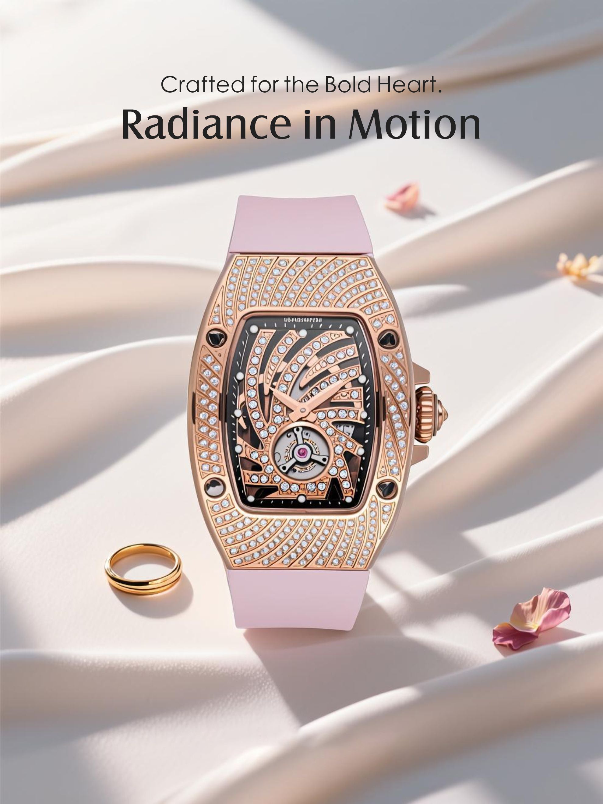 304 Stainless Steel, Crystal, Diamond, Quartz Movement Women's Watch