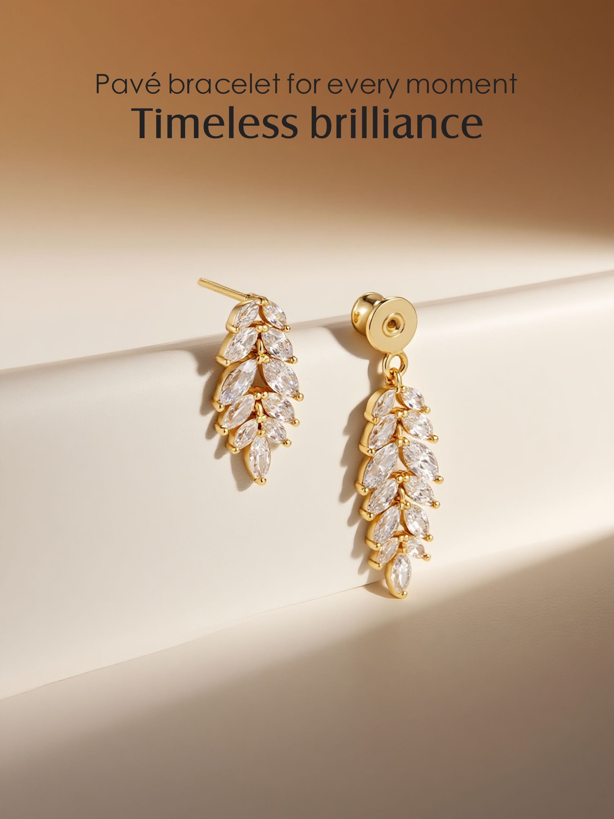 Marquise Leaf Stud Earrings