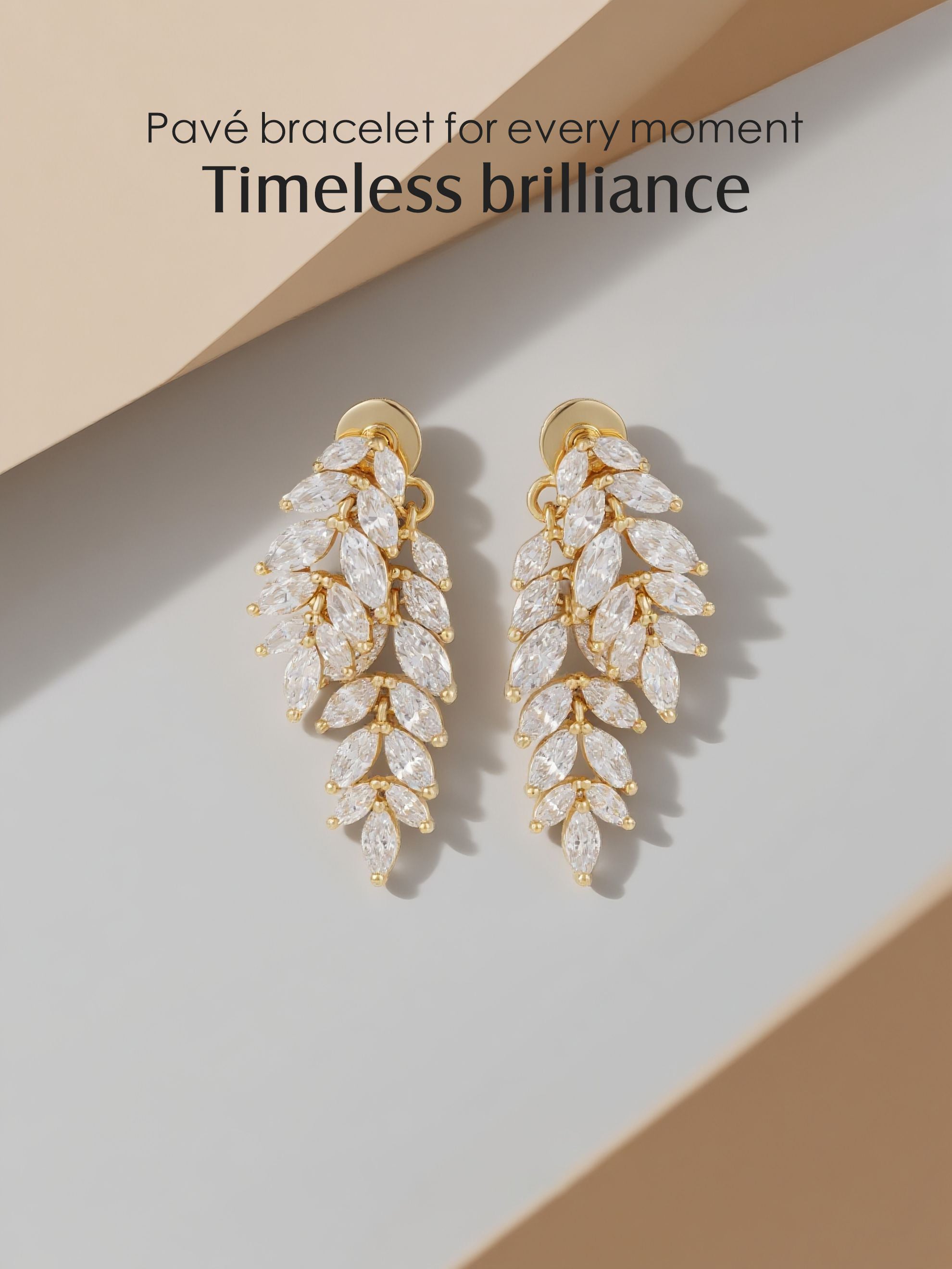 Marquise Leaf Stud Earrings