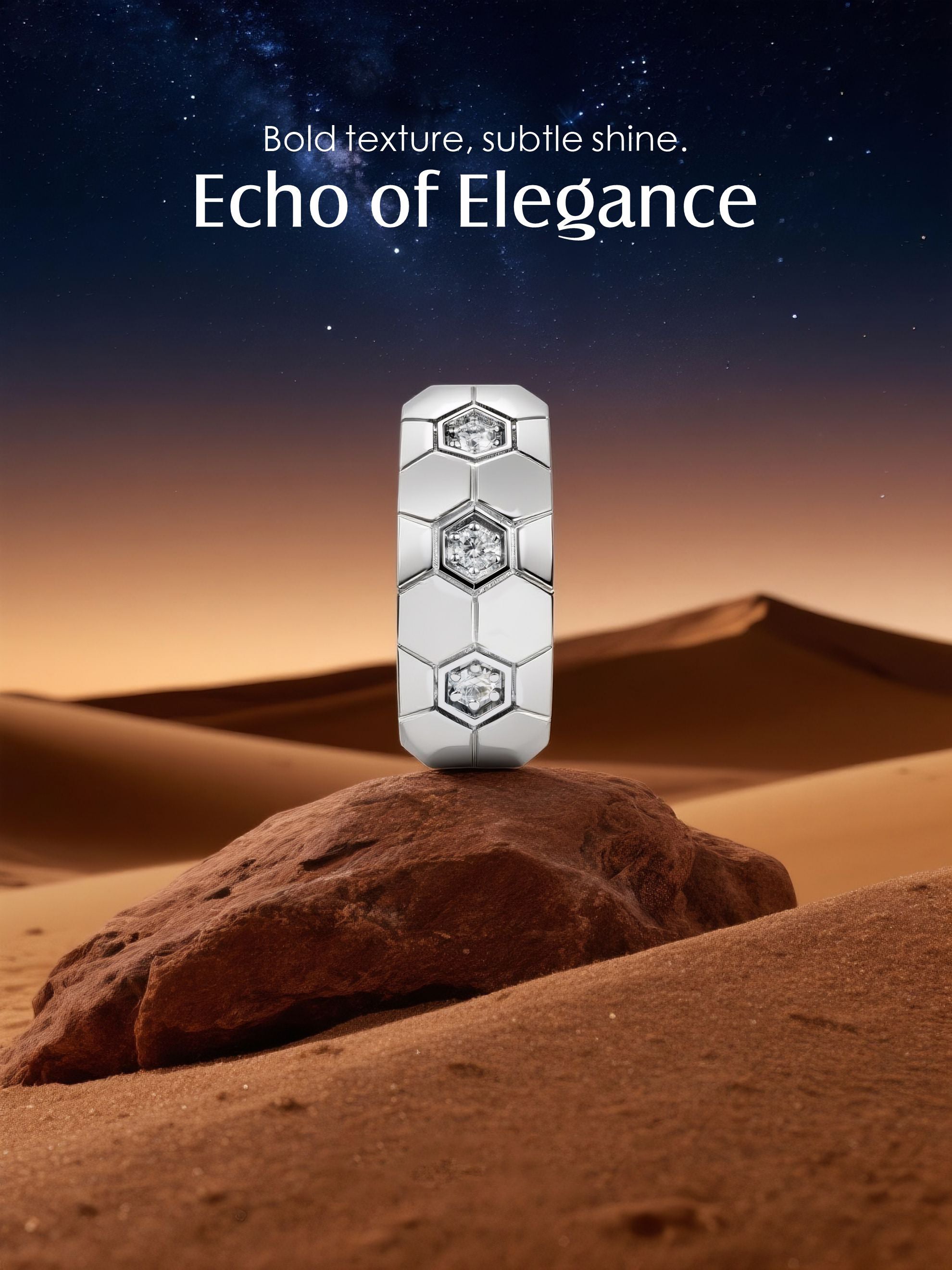 14K Geometric Honeycomb Earrings