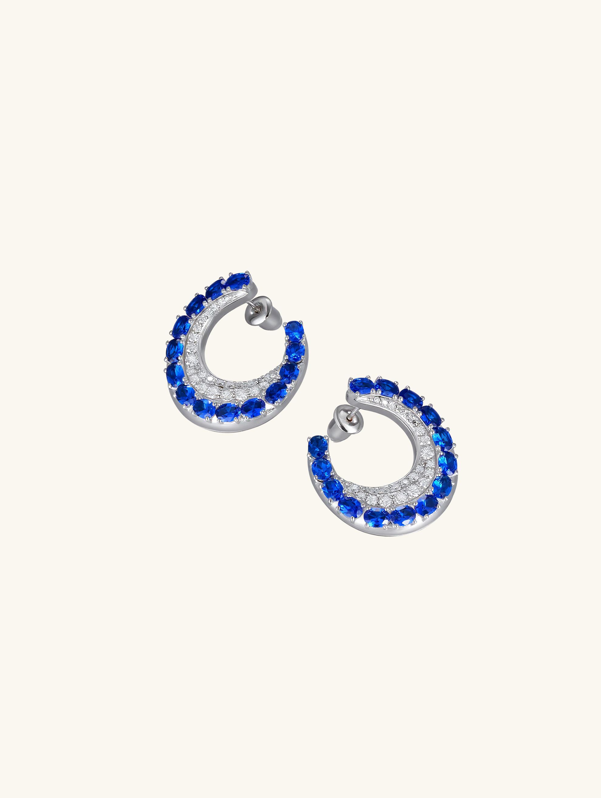 Grape Jam Small Circle 14K Earrings