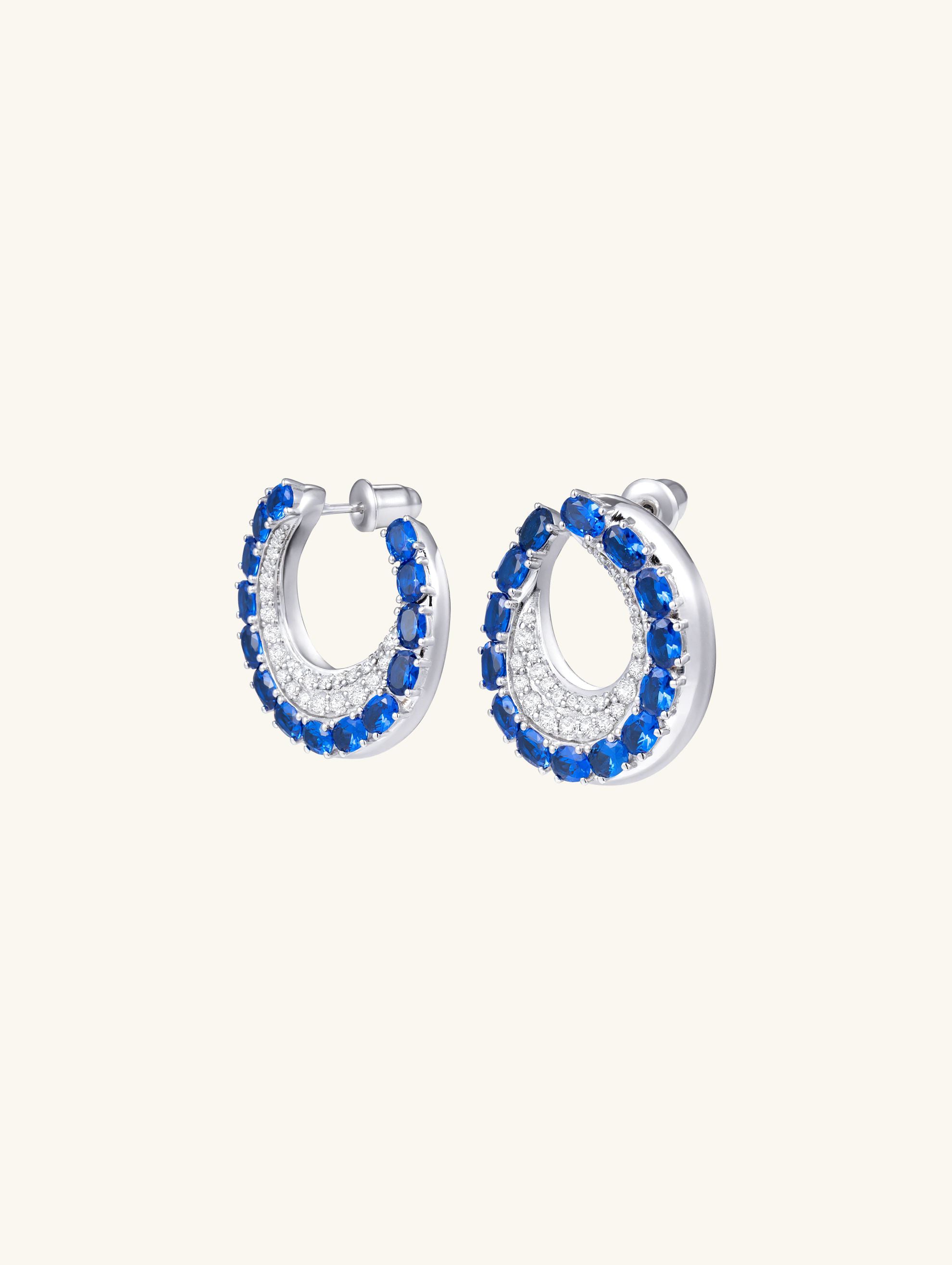 Grape Jam Small Circle 14K Earrings