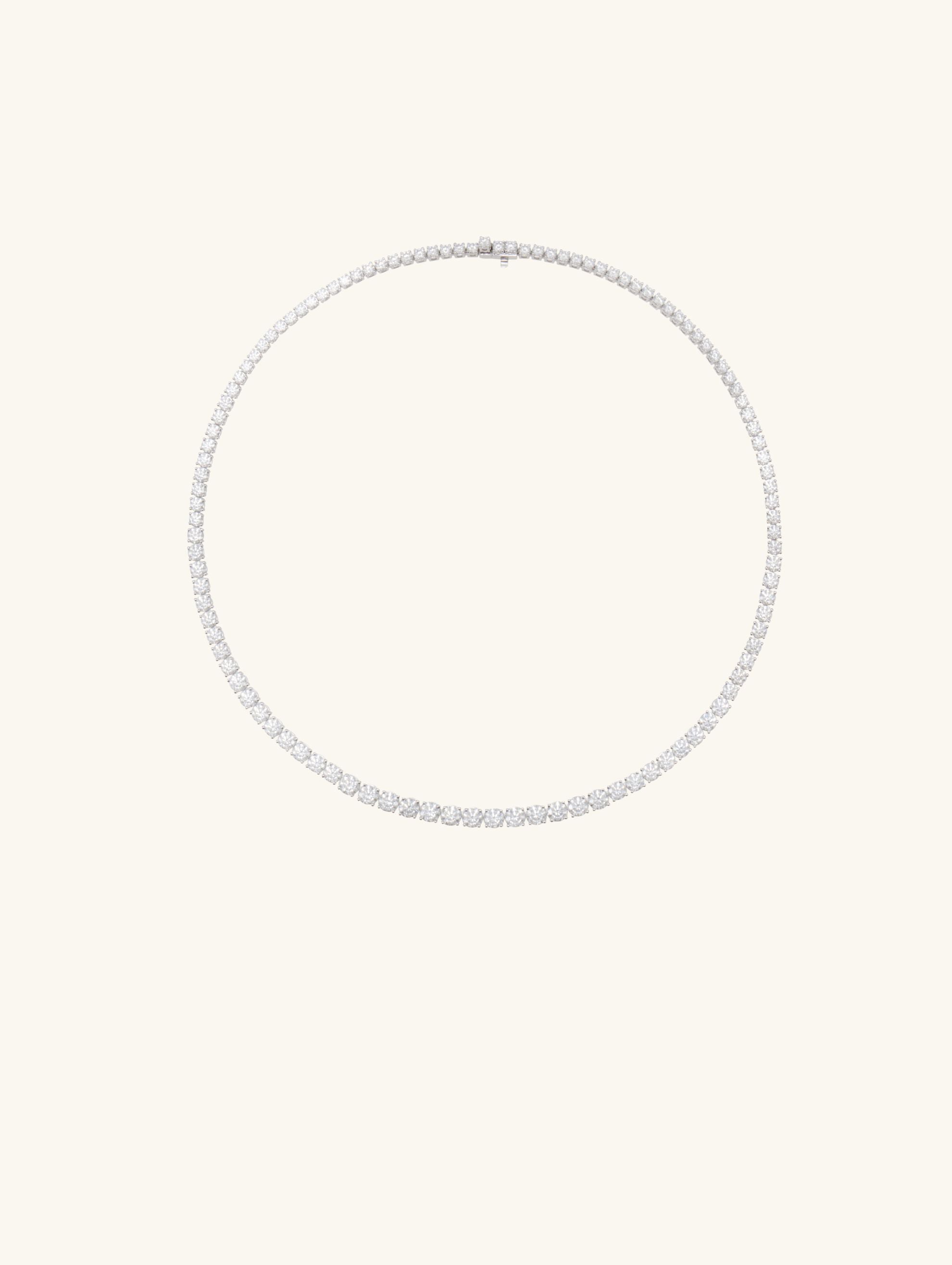 14K Sleek Bubble Diamond Necklace