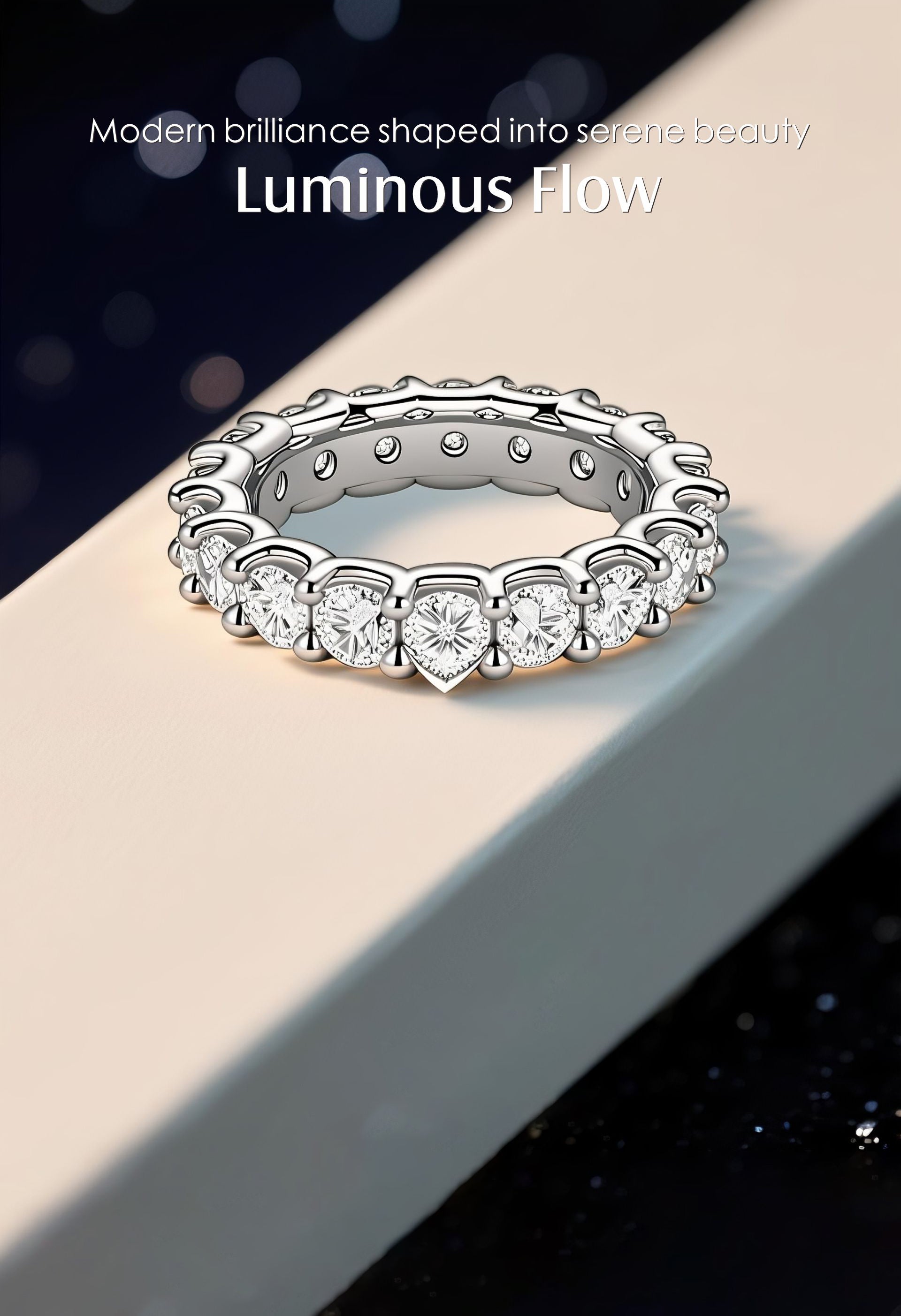 14K Large Diamond Ring