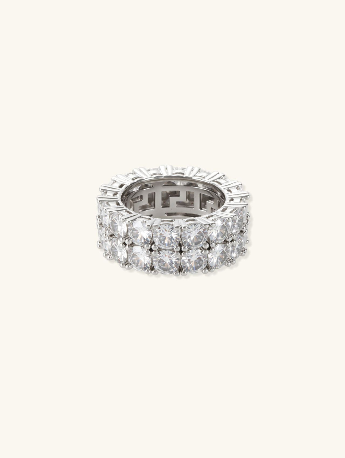 White Gold Double-Row Round Diamond Eternity Ring: Product Analysis; Selection Guide