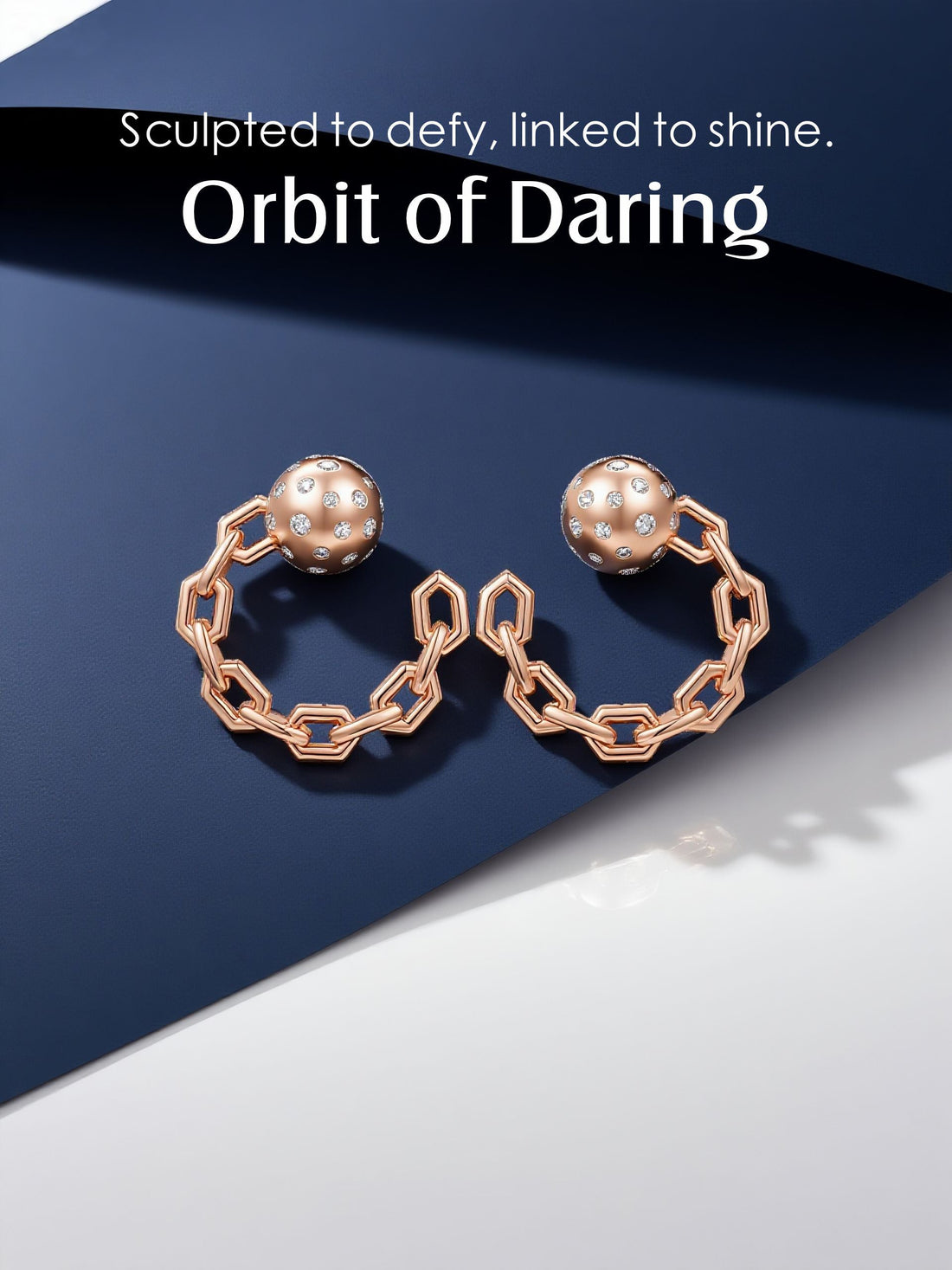 Rose Gold Crystal Chain Hoop Earrings – Product Analysis, Design; Styling Guide