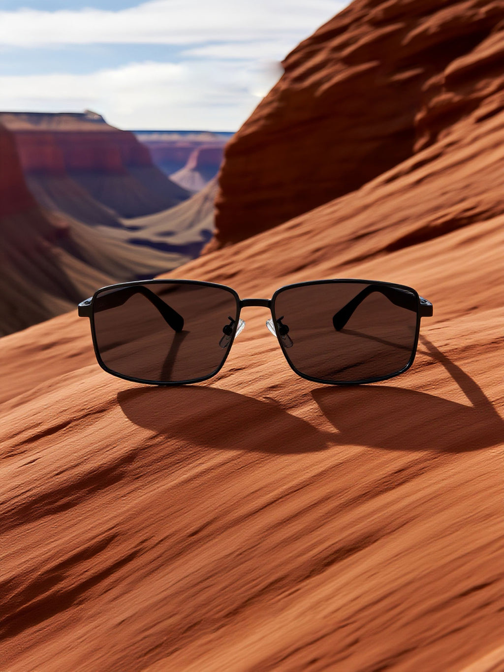 Aerospace-grade nylon business narrow-frame sunglasses