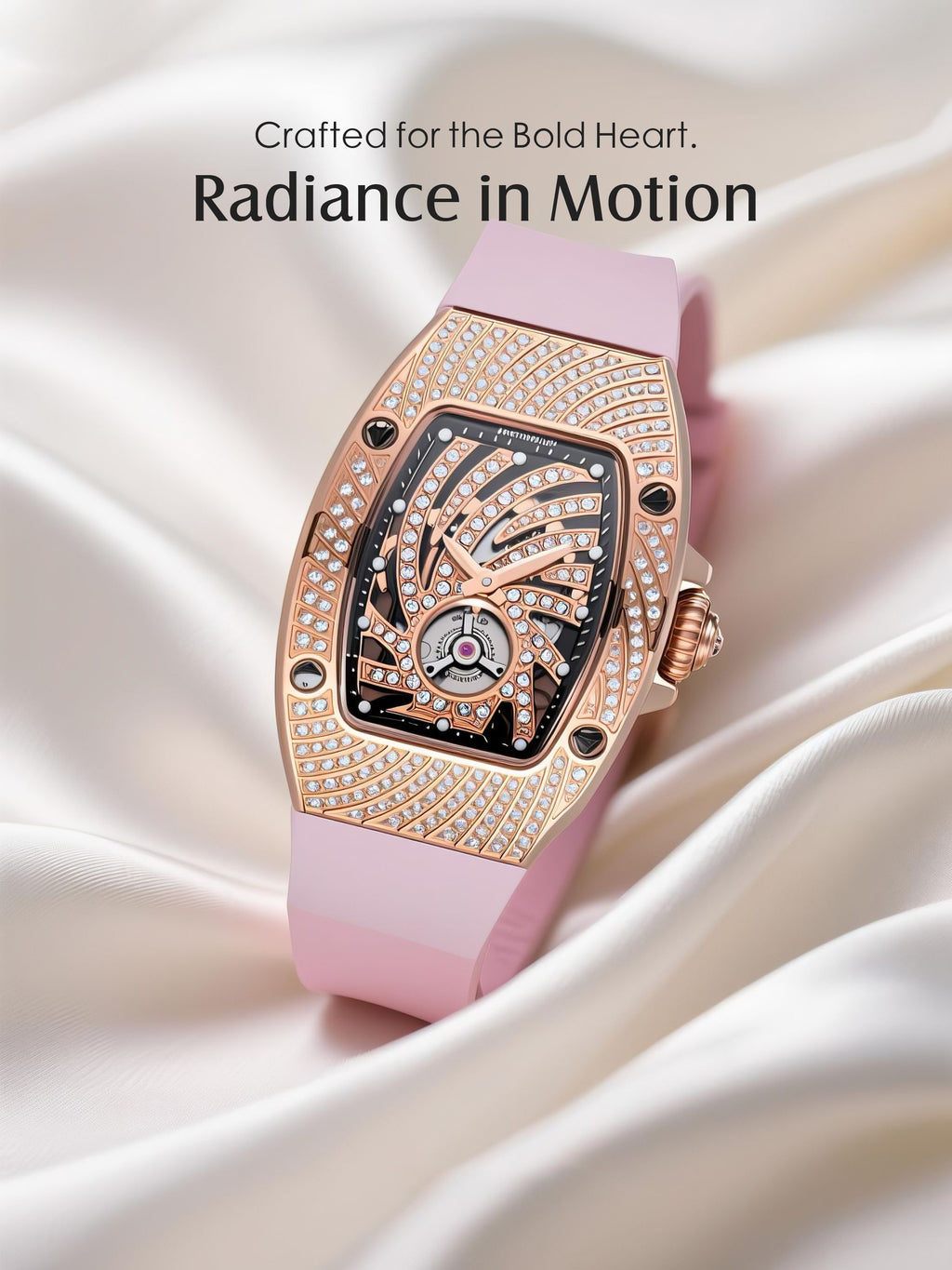 304 Stainless Steel, Crystal, Diamond, Quartz Movement Women's Watch