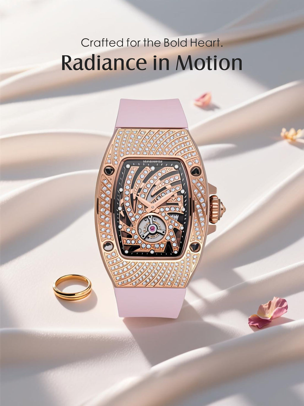 304 Stainless Steel, Crystal, Diamond, Quartz Movement Women's Watch