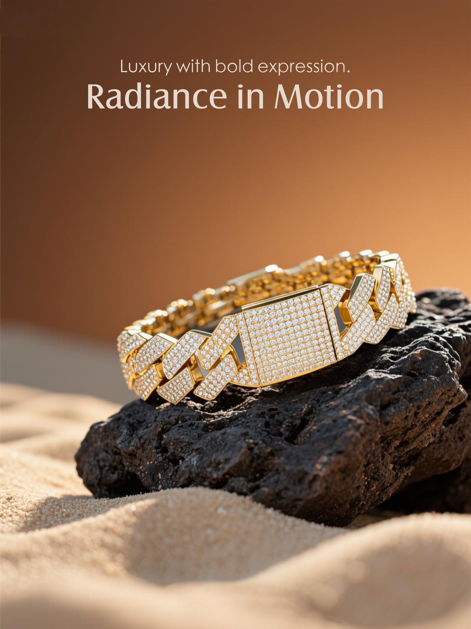 20mm Diamond 14K Cuban Bracelet