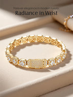 Diamond 14K Rock Sugar Bracelet