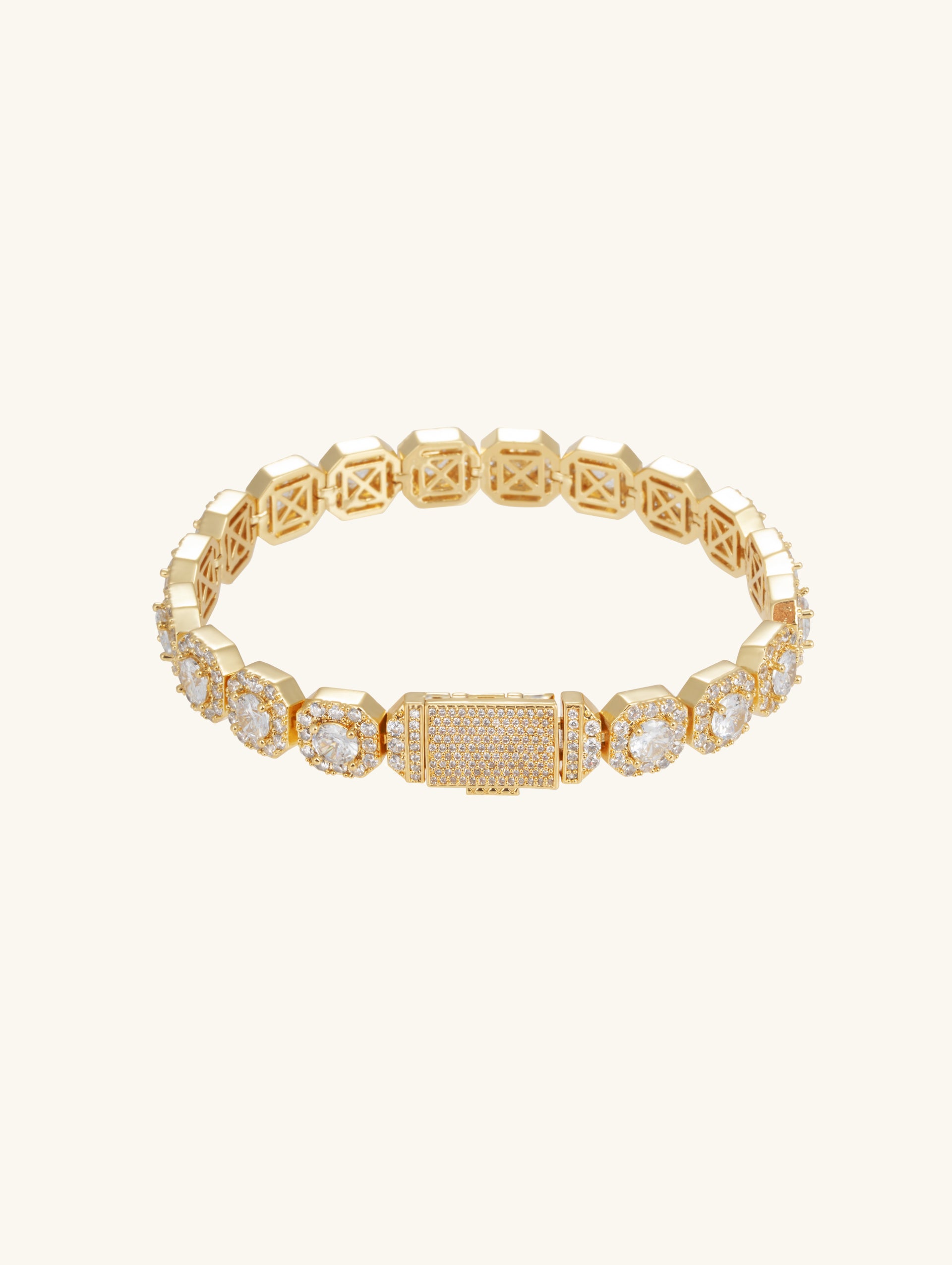 Diamond 14K Rock Sugar Bracelet