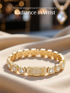 Diamond 14K Rock Sugar Bracelet