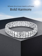 14K Geometric Honeycomb Bracelet