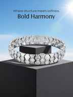 14K Geometric Honeycomb Bracelet