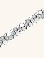 14K Geometric Honeycomb Bracelet