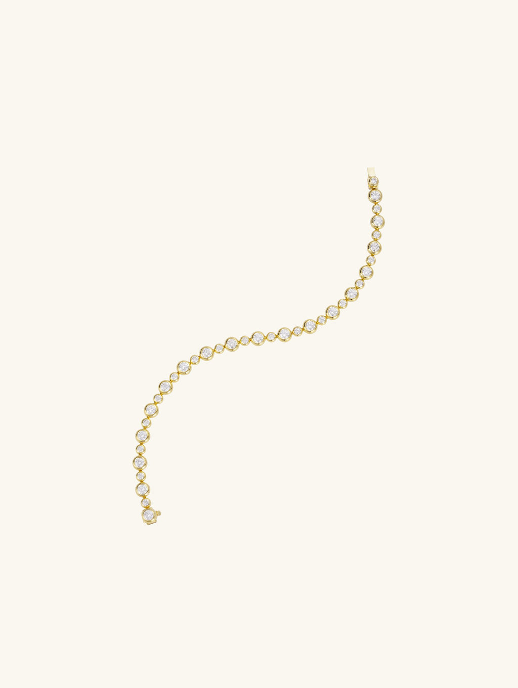 14K Pink Gold Small Diamond Bracelet