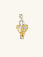 Angel Wings Pavé Pendant