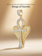Angel Wings Pavé Pendant