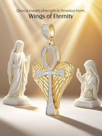 Angel Wings Pavé Pendant
