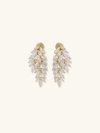 Marquise Leaf Stud Earrings