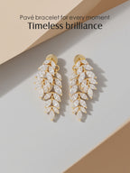 Marquise Leaf Stud Earrings