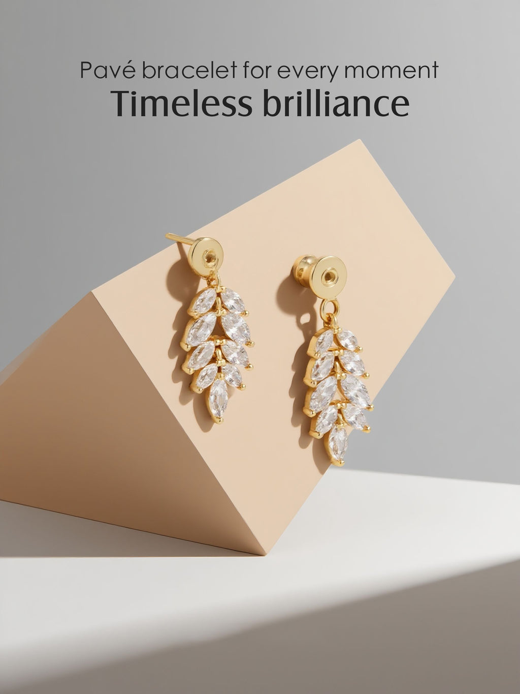 Marquise Leaf Stud Earrings