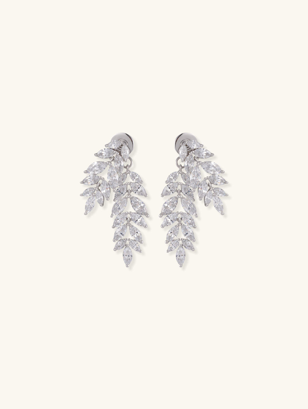 Marquise Leaf Stud Earrings