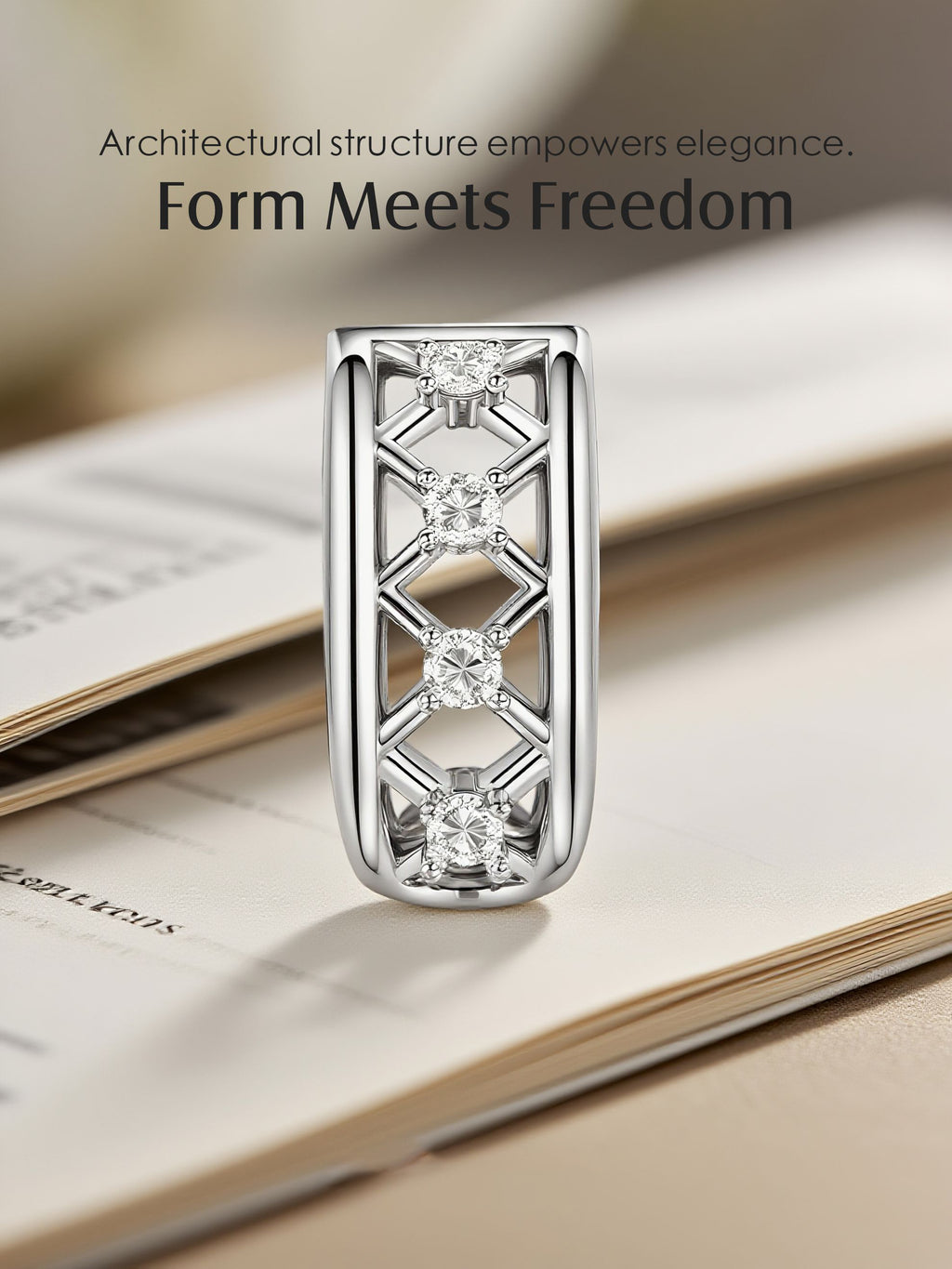 14K Net Flower Hollow Earrings