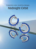 Grape Jam Small Circle 14K Earrings