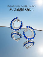 Grape Jam Small Circle 14K Earrings