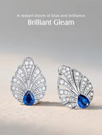 14K Pave-Set Diamond Earrings