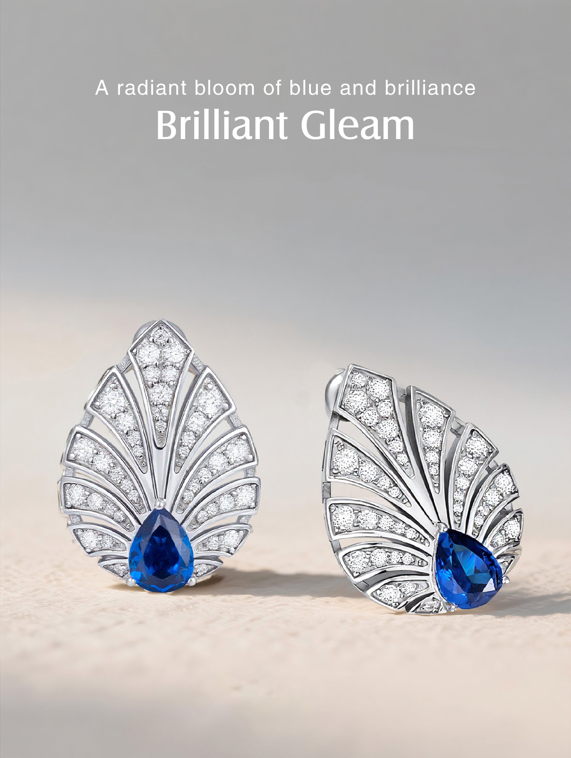 14K Pave-Set Diamond Earrings