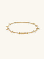 Diamond 14K Leopard Claw-Style Tennis Chain