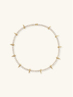 Diamond 14K Leopard Claw-Style Tennis Chain