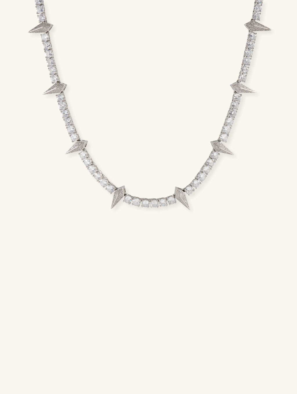 Diamond 14K Leopard Claw-Style Tennis Chain