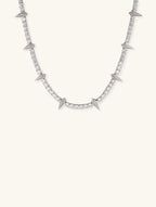 Diamond 14K Leopard Claw-Style Tennis Chain