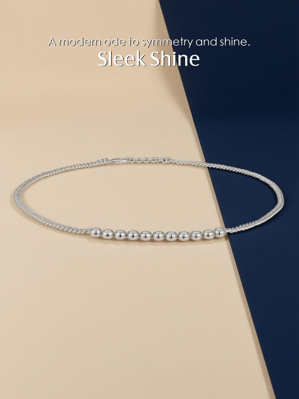 14K Sleek Bubble Diamond Necklace