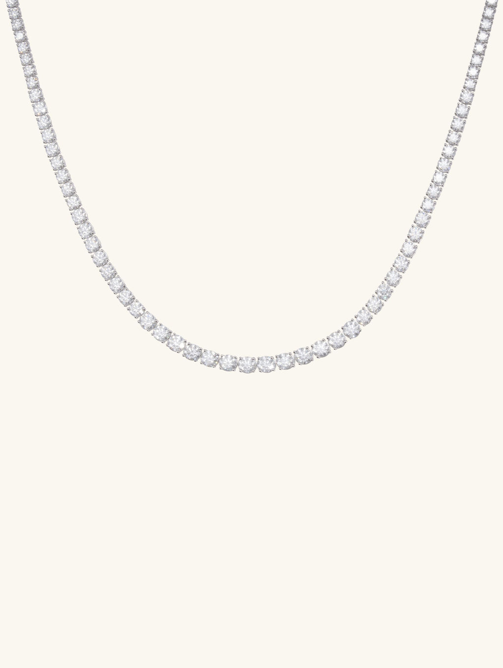 14K Sleek Bubble Diamond Necklace