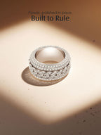 Chain Pave Cuban Ring