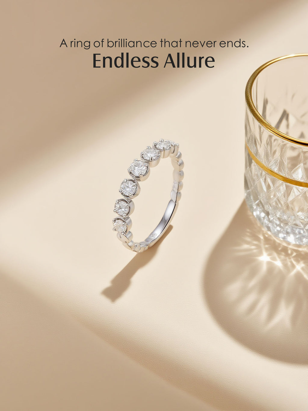 14K Diamond Tanghulu Ring