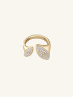 14K Pave Diamond Ring