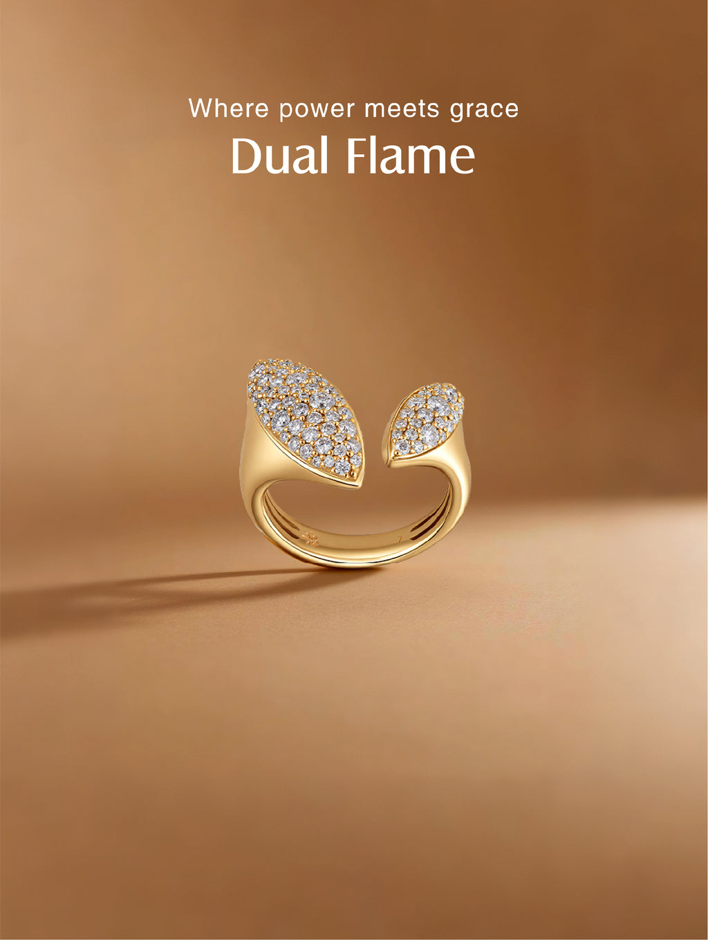 14K Pave Diamond Ring