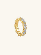 14K Irregular Diamond Ring