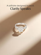 14K Large Round Diamond Ring