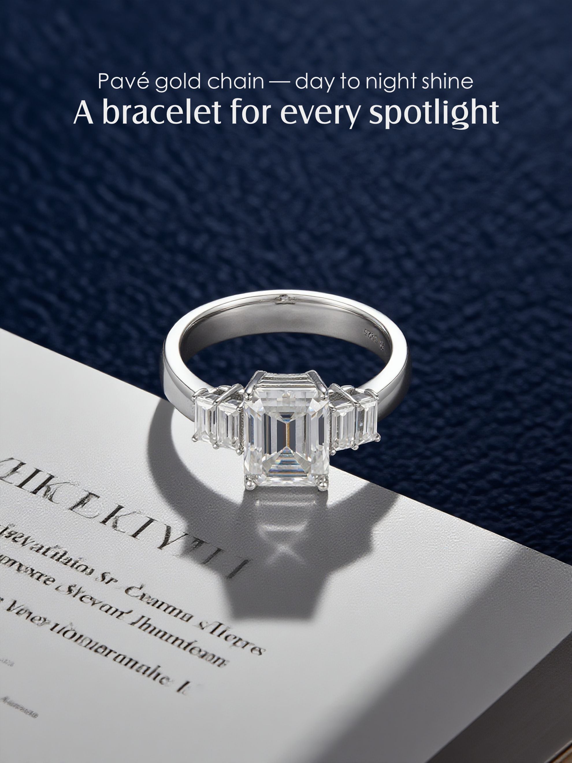 14K Large Square Ring