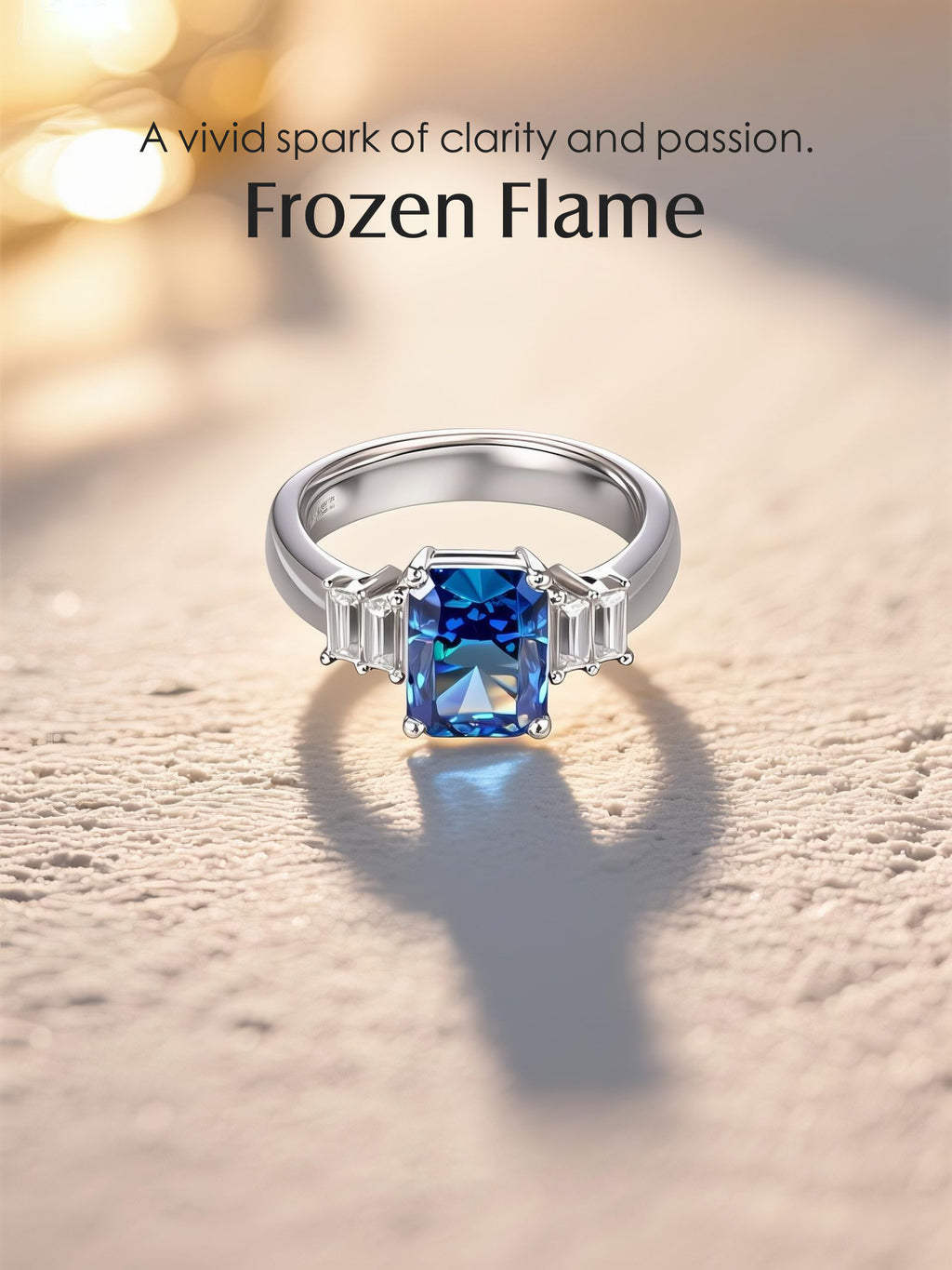 14K Large Square Ring