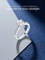 14K Large Teardrop-shaped Diamond Ring