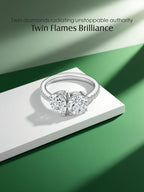 14K Large Double Diamond Ring