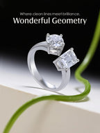 Double Gemstone 14K Ring